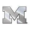 Michigan Wolverines Silver Auto Emblem