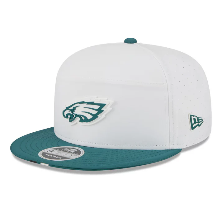 Philadelphia Eagles 2025 New Era 9FIFTY Split Panel Training Camp Snapback Hat