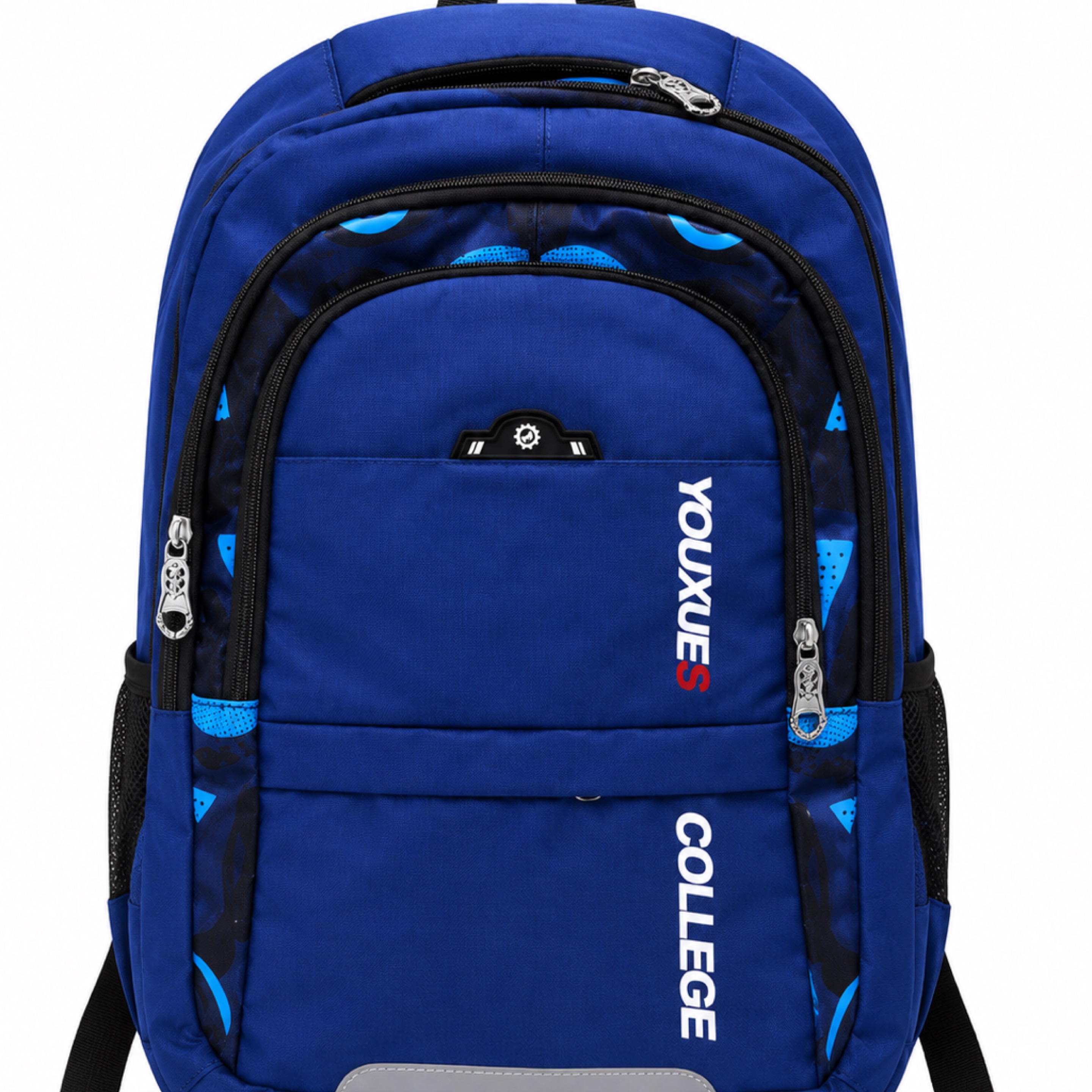 Blue Multi-Compartment College Backpack