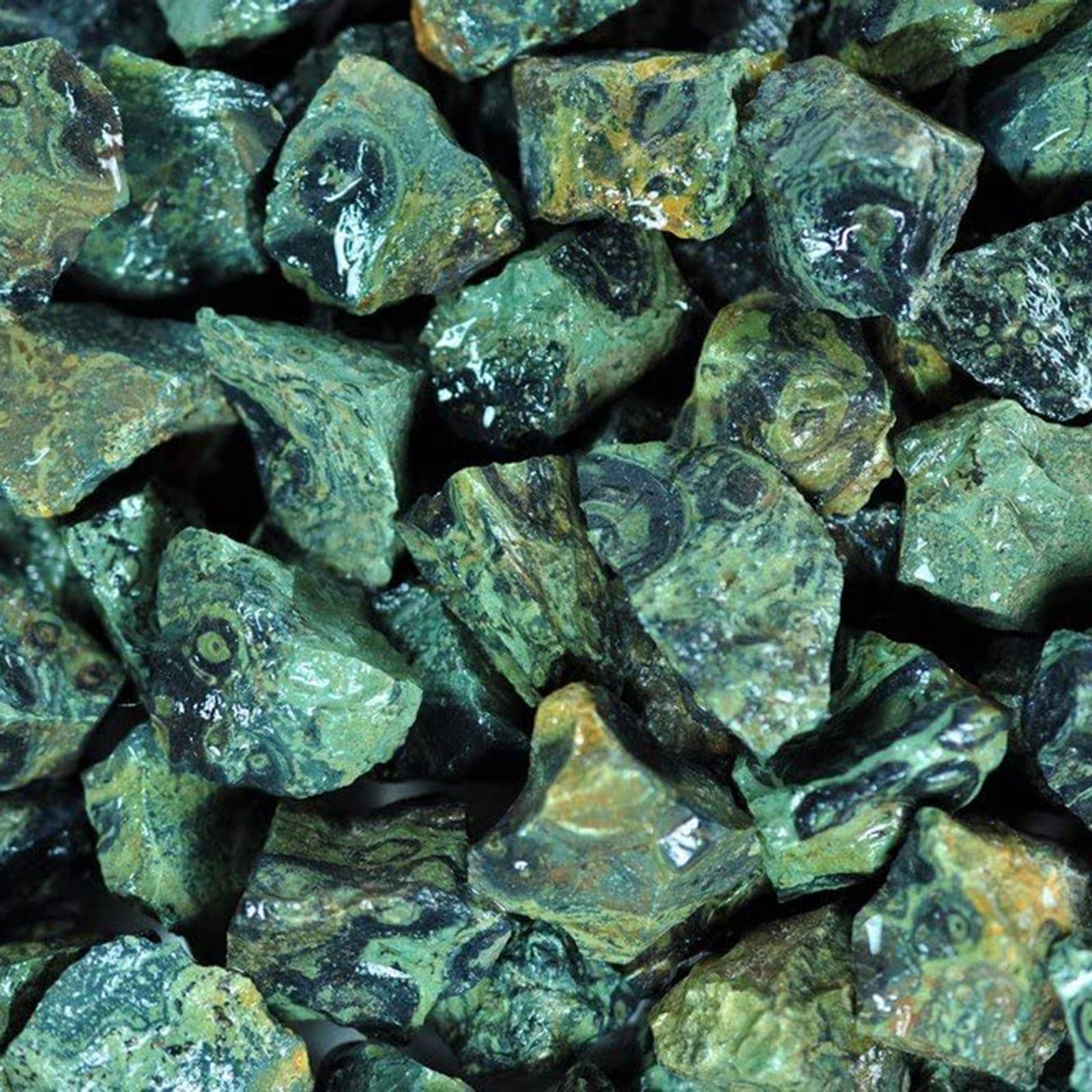 Fantasia Mining - Rough Crocodile Jasper Crystals - Raw Natural Stones (1 lb)