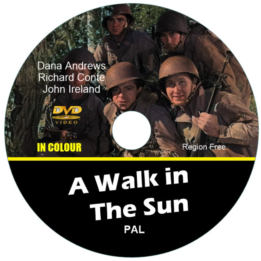 A Walk in The Sun (1945) in Color DVD.