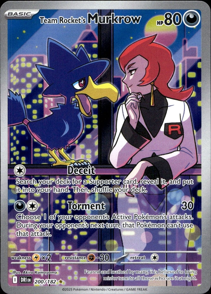 Team Rocket's Murkrow - SV10 200/182