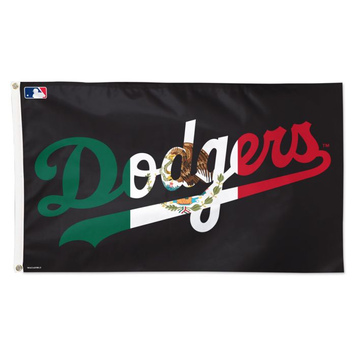 Los Angeles Dodgers Deluxe Mexico Themed Flag 3x5'