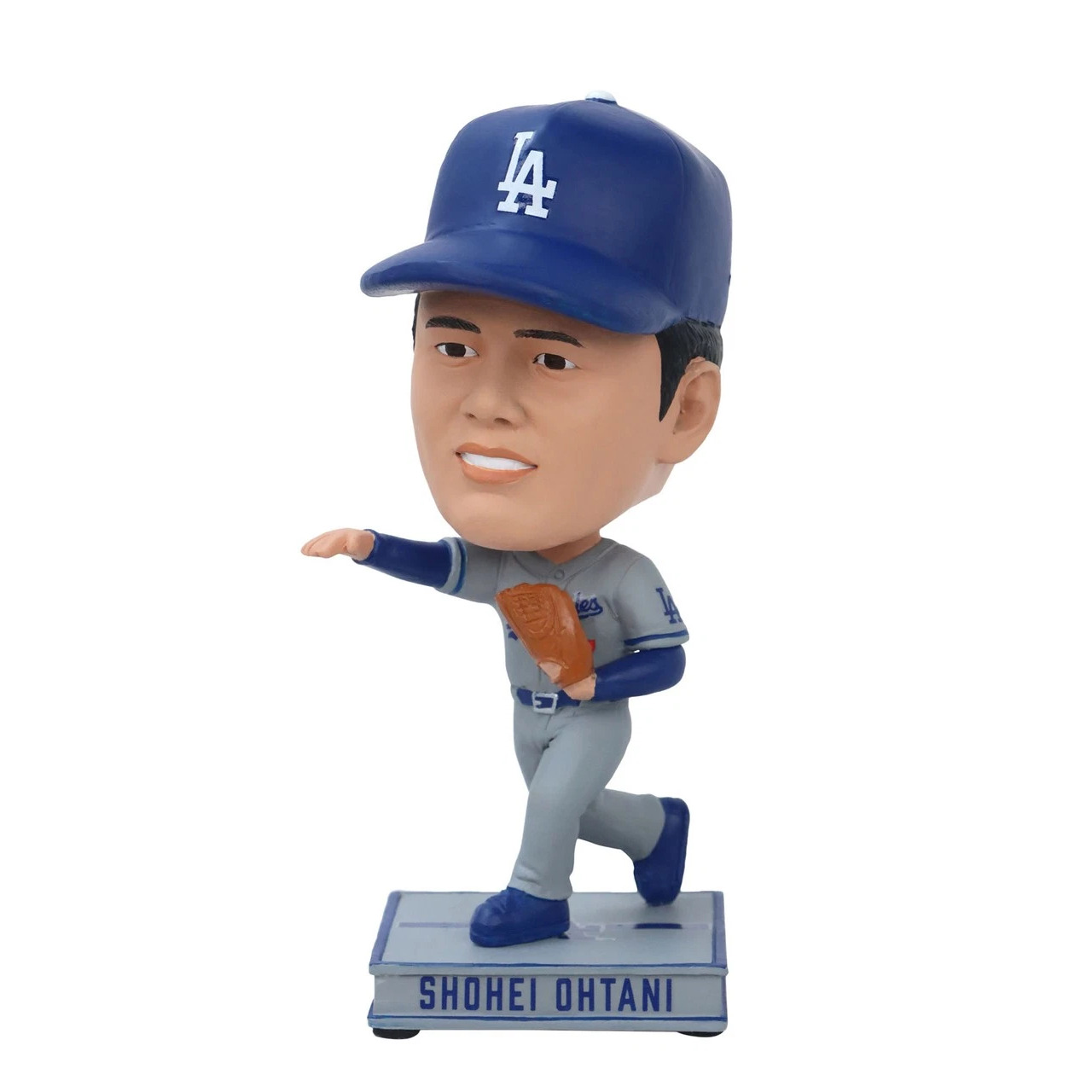 Los Angeles Dodgers Shohei Ohtani Limited Pitching Grey Jersey Mini FOCO Bobblehead 4.5"