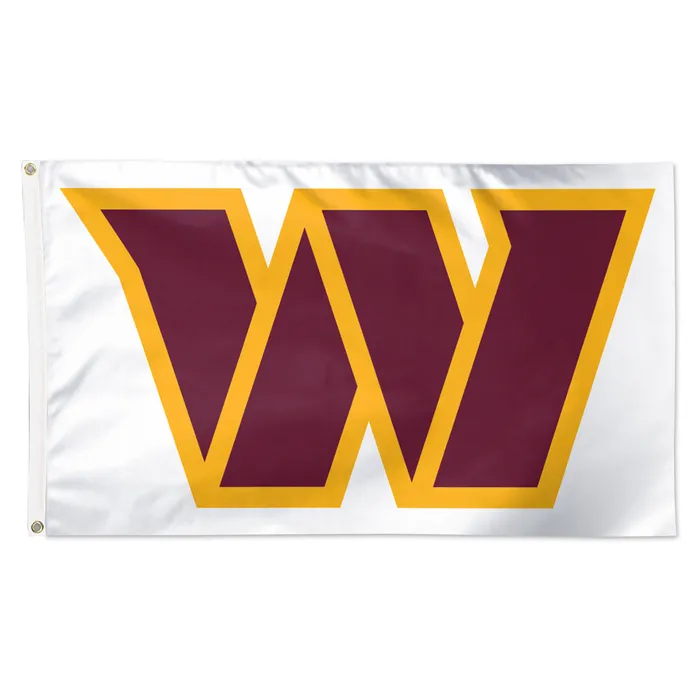 Washington Commanders Deluxe White Flag 3x5'