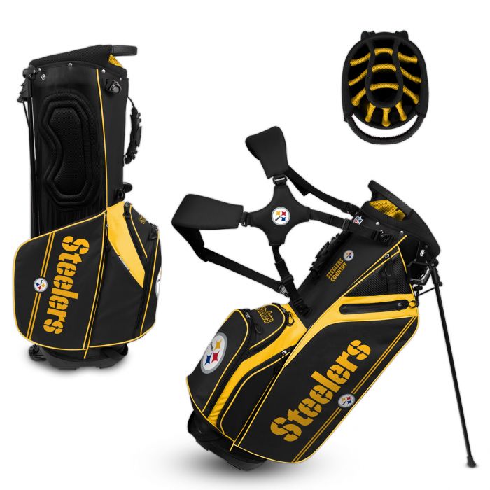 Pittsburgh Steelers Hybrid Caddie Carry Golf Bag