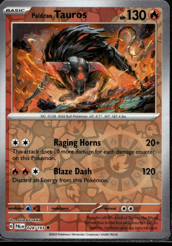 Paldean Tauros - SV02 28/193