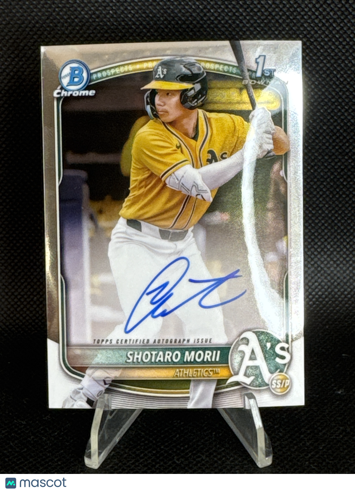 2025 Bowman Chrome Shotaro Morii #CPA-SM 1st Bowman auto