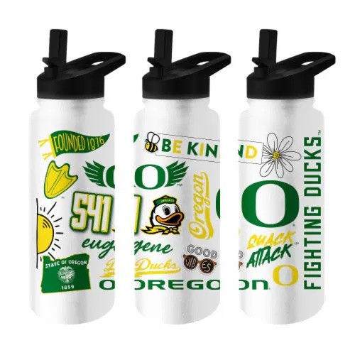 Oregon Ducks Native Quencher Stainless Steel Bottle 34oz