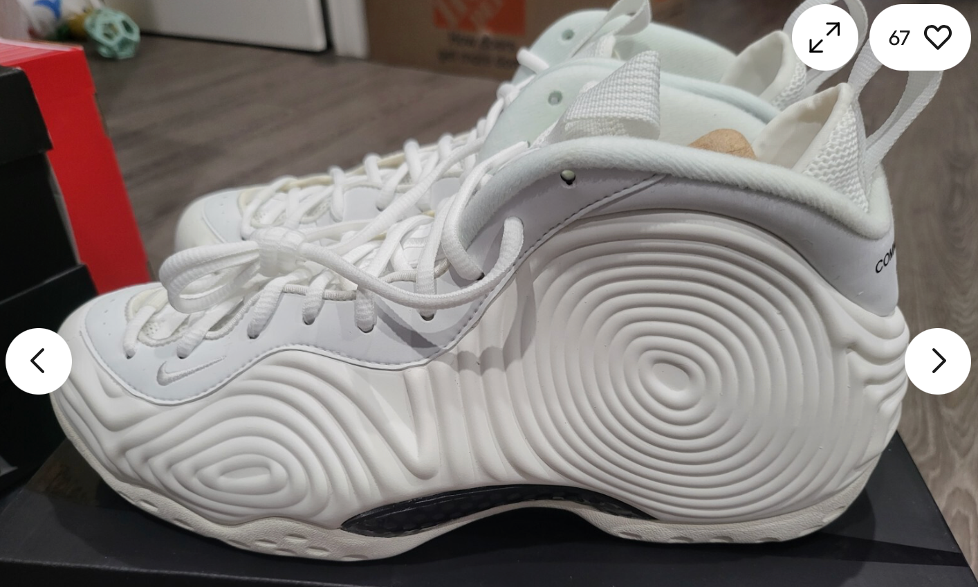 Nike Air Foamposite One Comme des Garçons sz 11
