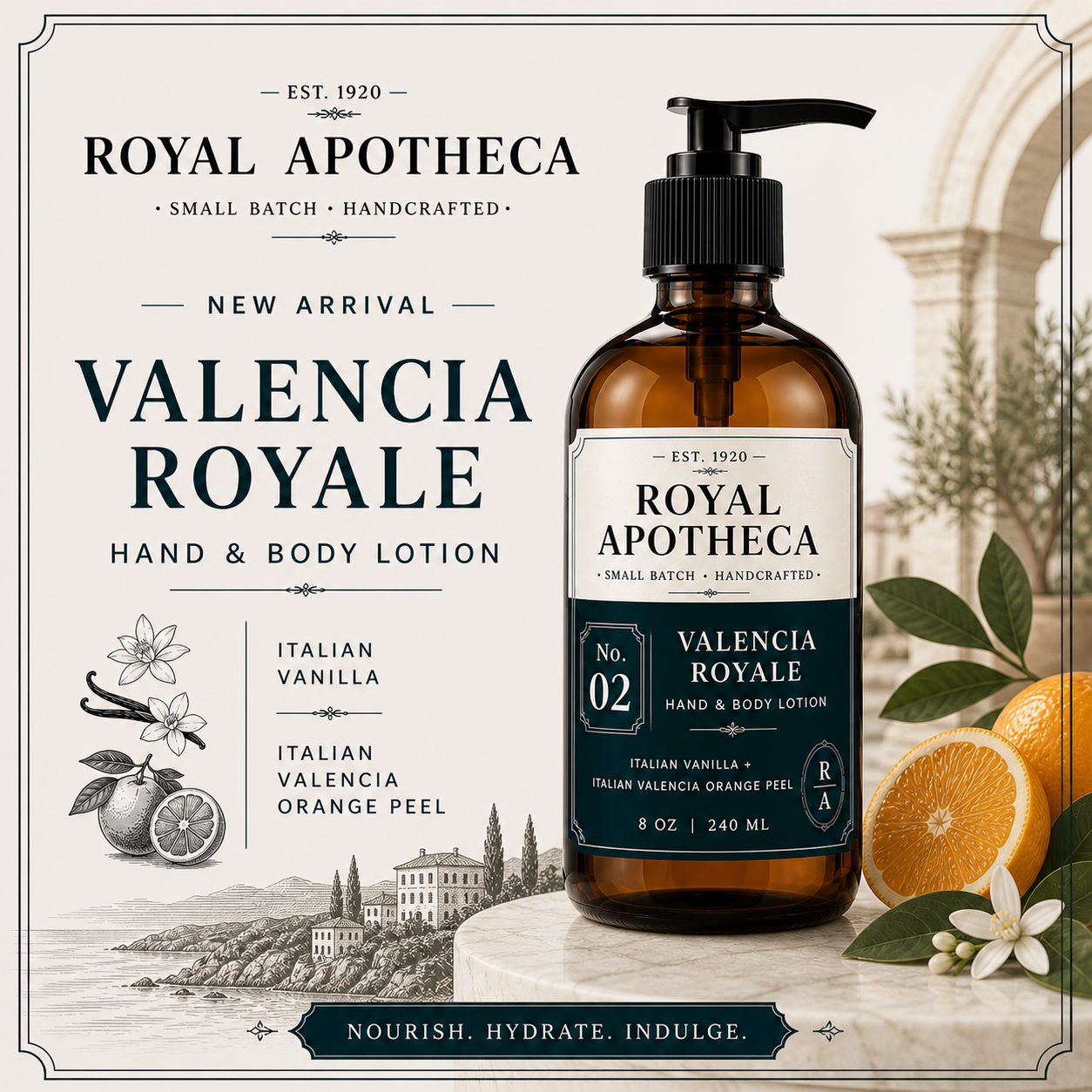 Valencia Royal - No.2 - 8oz Pump Bottle