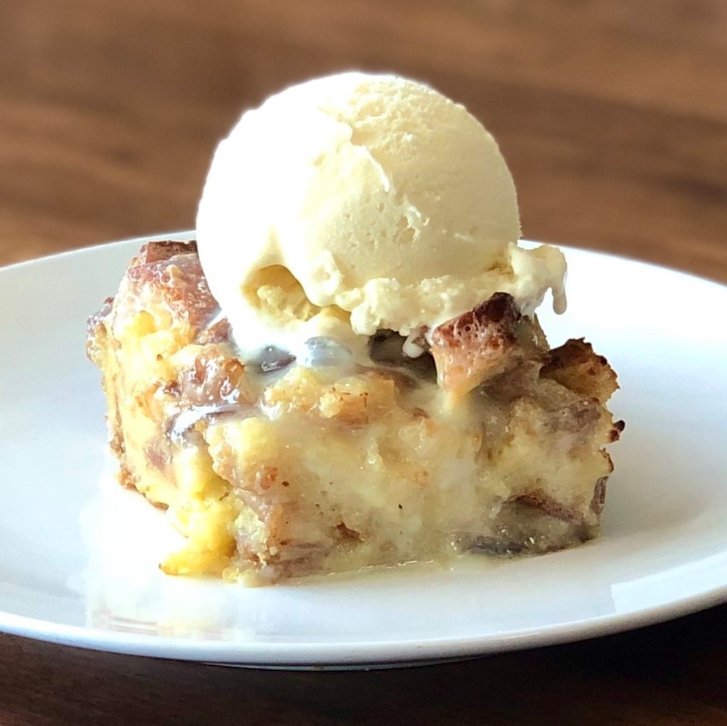 Bread Pudding a la mode