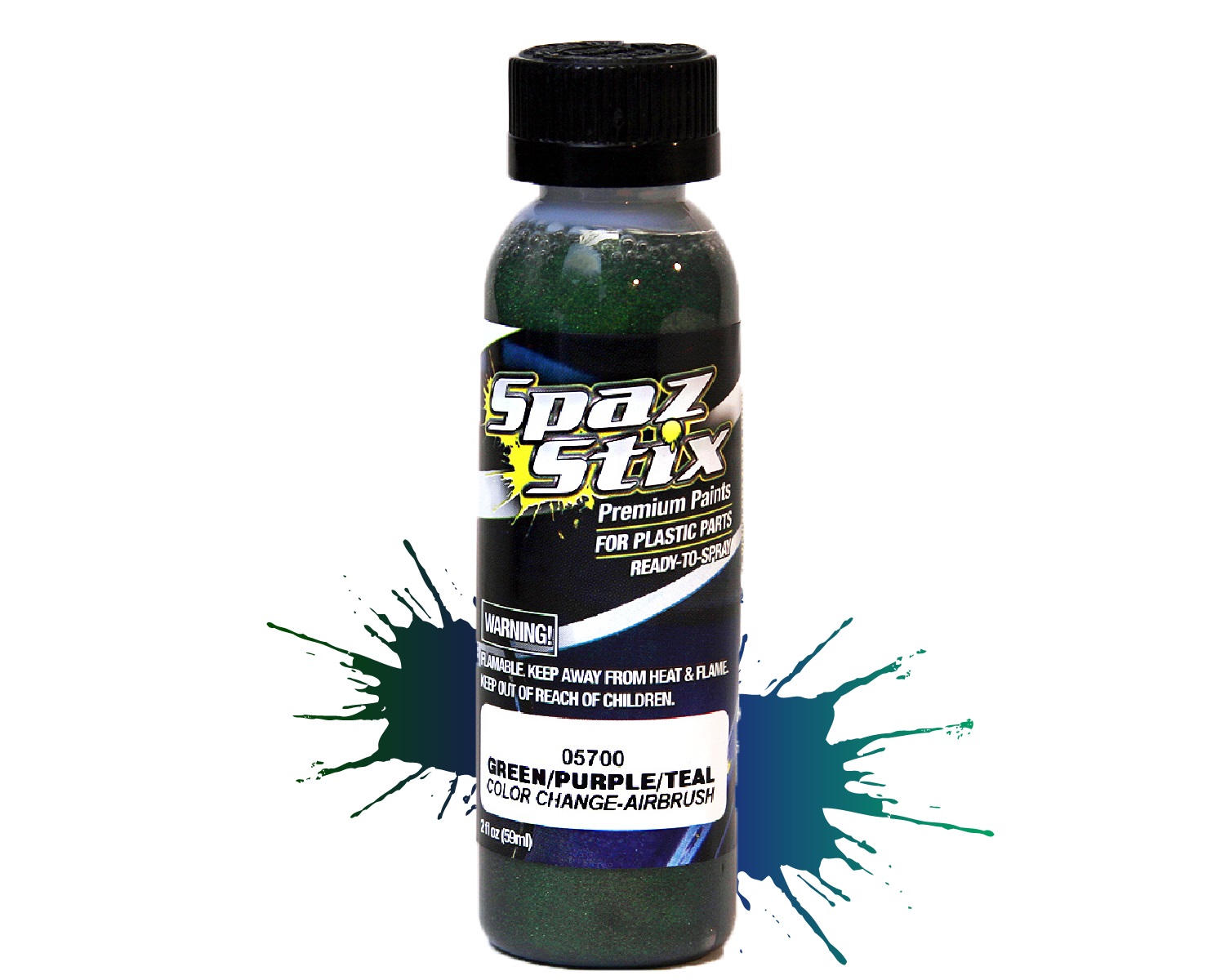 Green/Purple/Teal Color Change Airbrush 2oz 05700