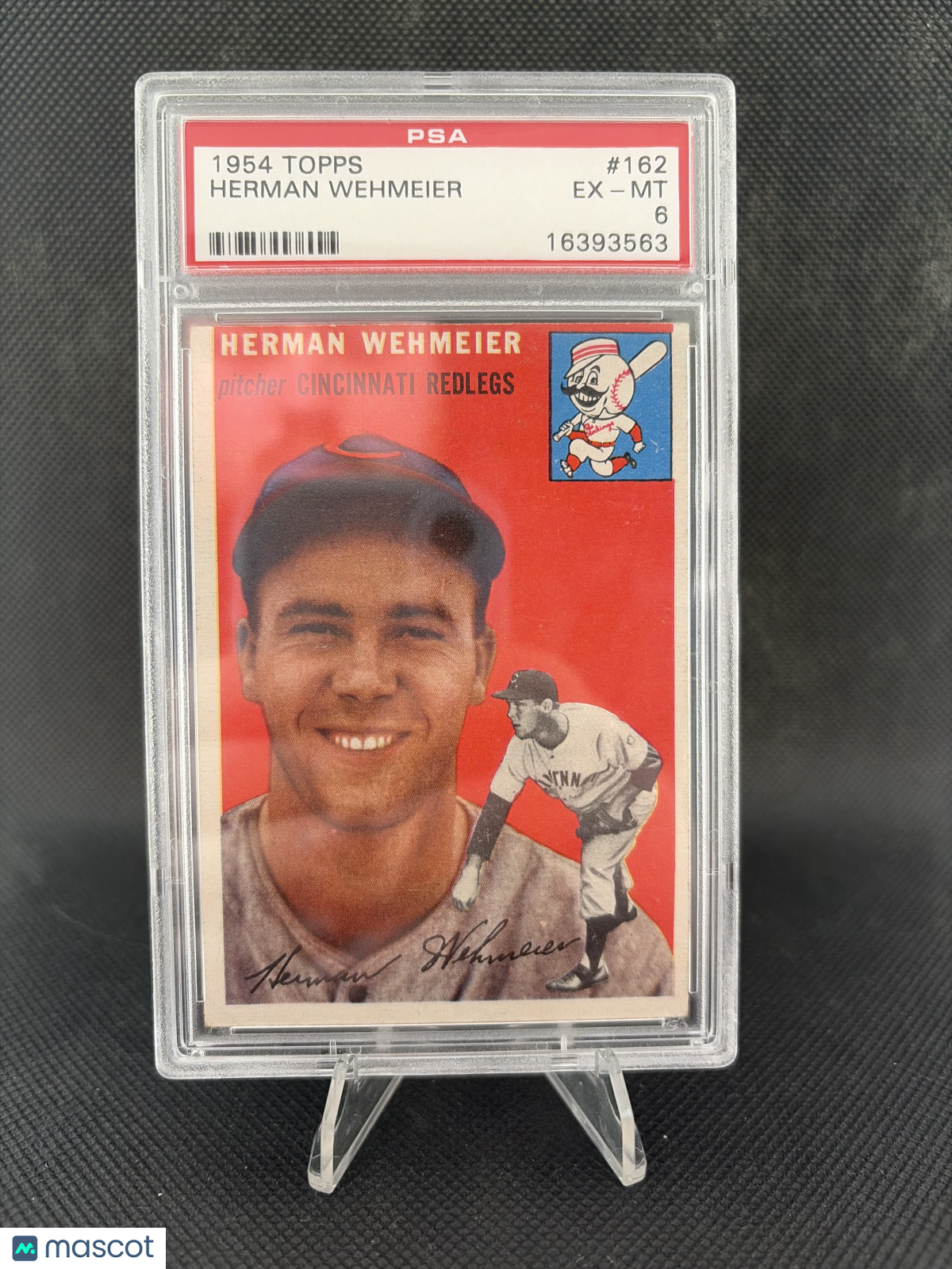 1954 Topps Herman Wehmeier #162 PSA 6
