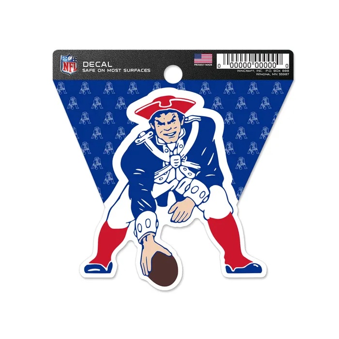 New England Patriots Retro Clean Cut Decal