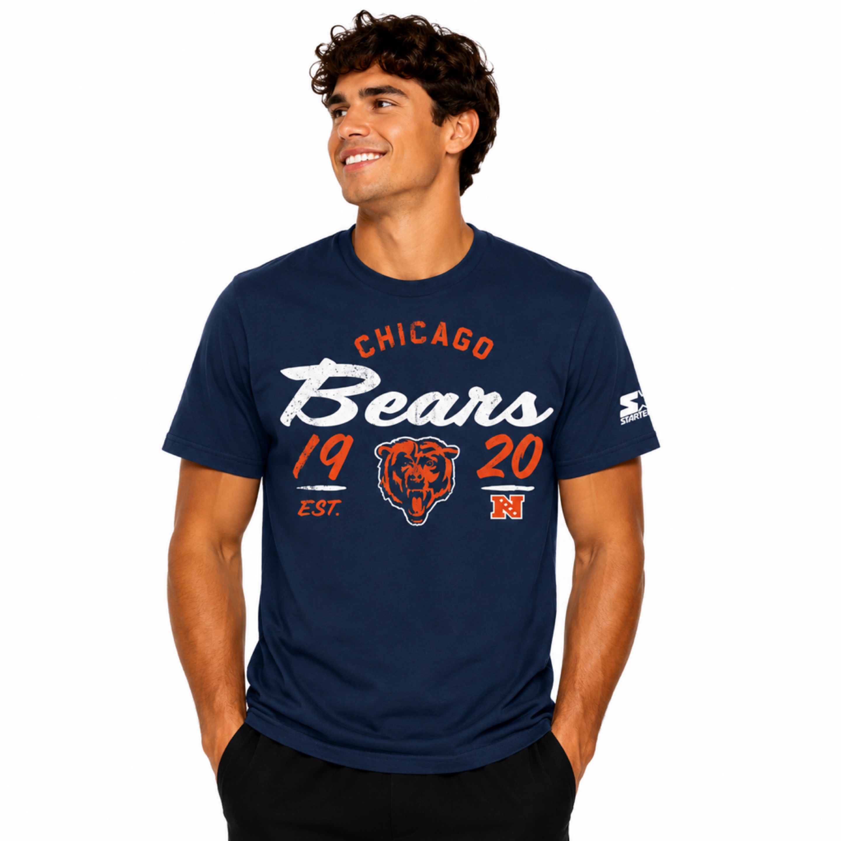 Chicago Bears Navy Starter Heritage Shirt