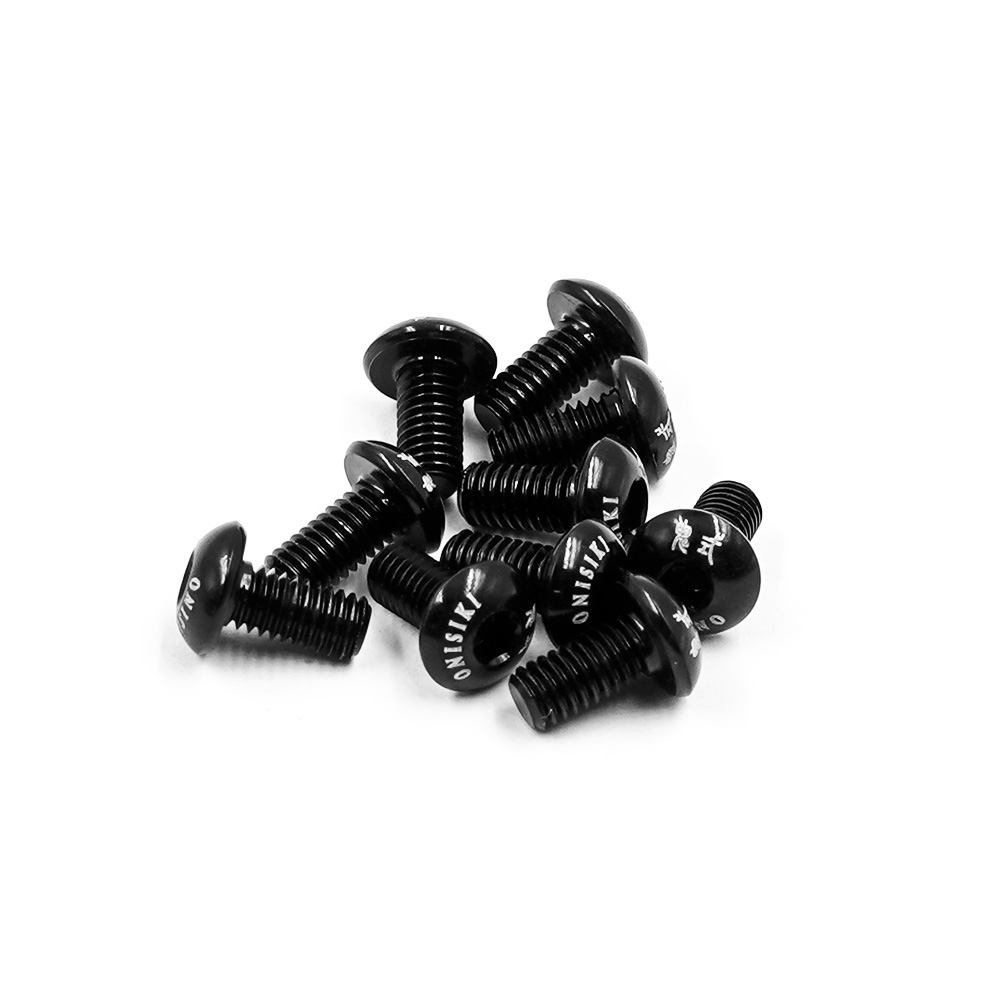 Aluminum 7075 M3X6 Hex Socket Button Head Screws 10Pcs ONI9107 W-4R1(8)
