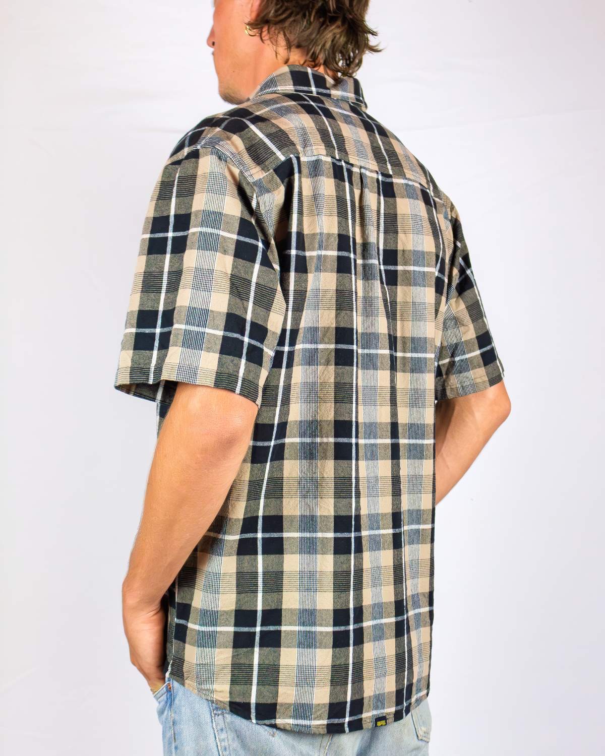 Hard Yakka Plaid Button-Down Shirt