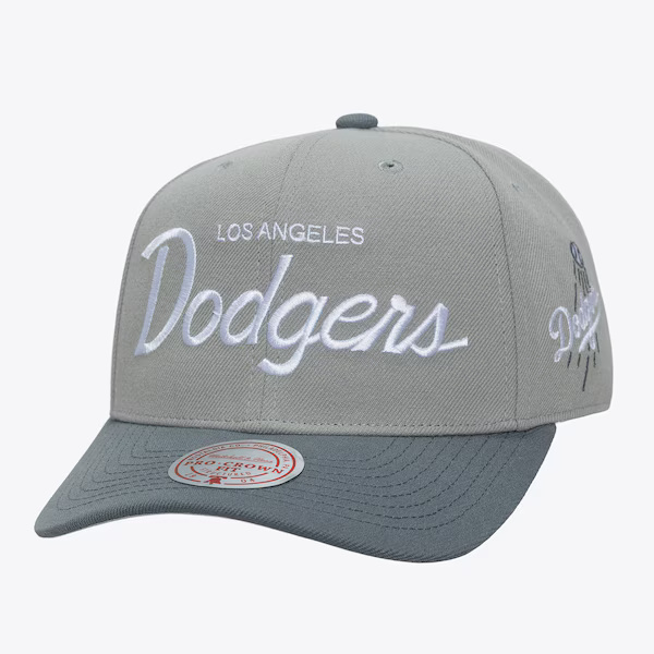 Los Angeles Dodgers Thunderstorm Mitchell and Ness Pro Snapback Hat