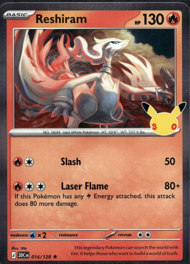 Reshiram - 30TH 14/128
