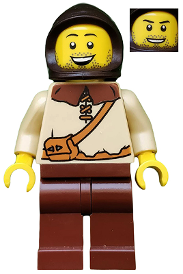 cas491 Kingdoms - Peasant, Male with Dark Brown Hood