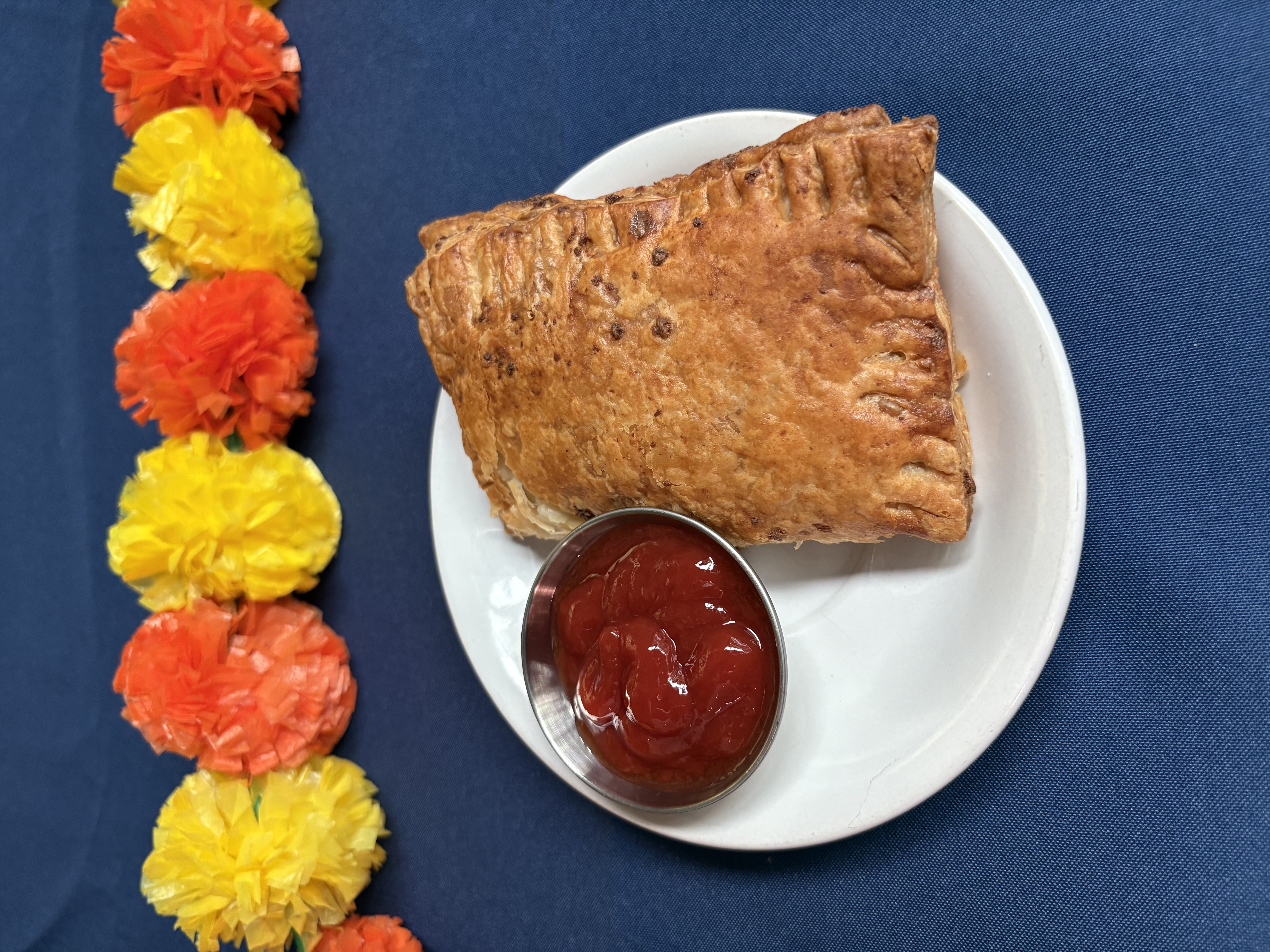 Housemade Paneer Puff with Chai or Filter Coffee