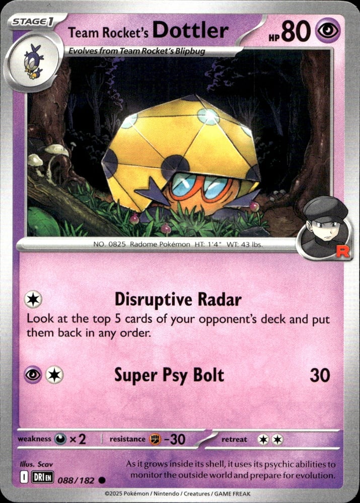 Team Rocket's Dottler - SV10 88/182