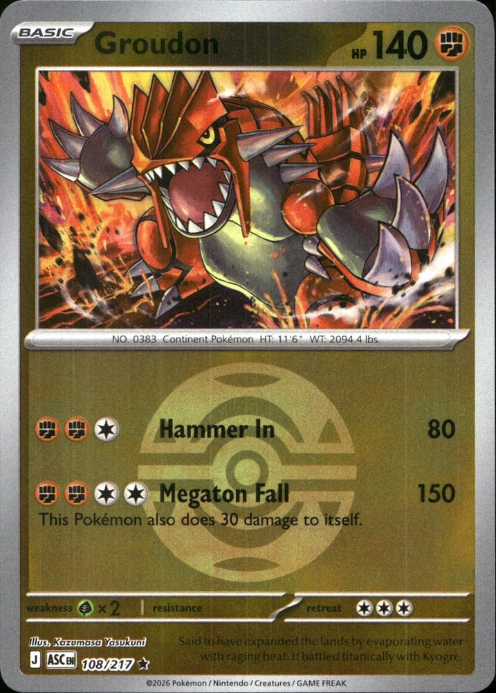 Groudon - ME02.5 108/217