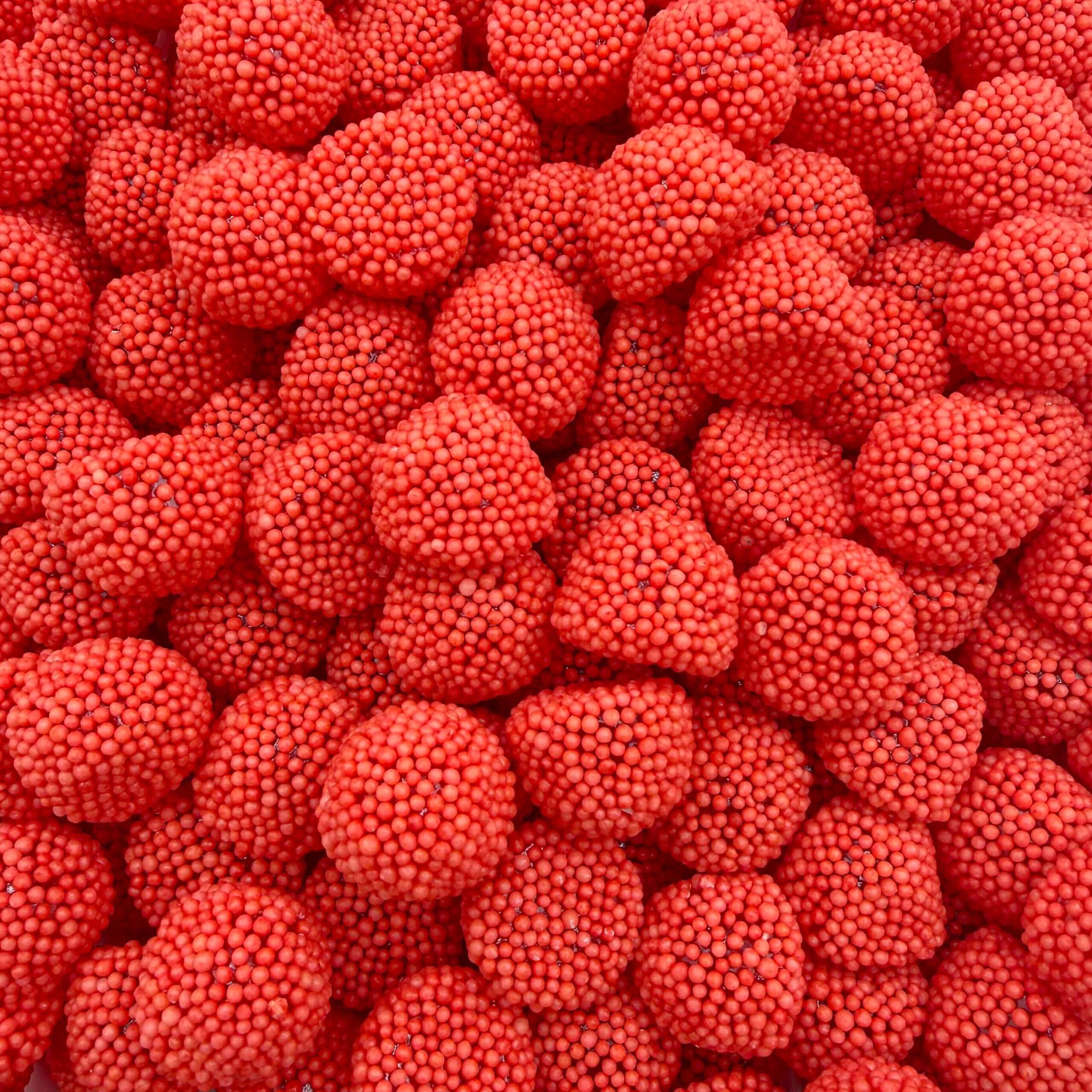 Brazilian Crunchy Gummy Drops Pink Strawberry 5.5 lb