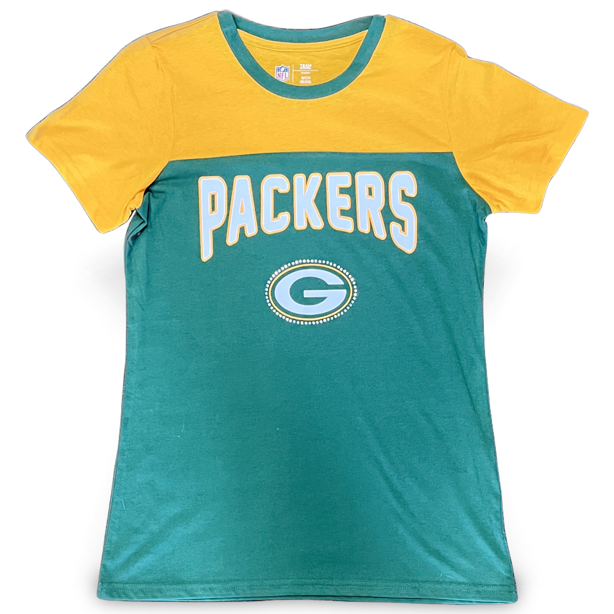 Green Bay Packers Ladies g-III Rhinestone Shirt