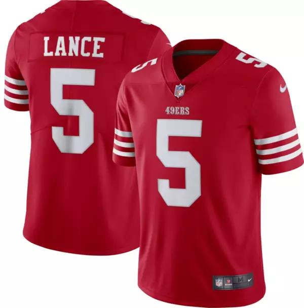 San Francisco 49ers Trey Lance #5 Limited Nike Red Jersey