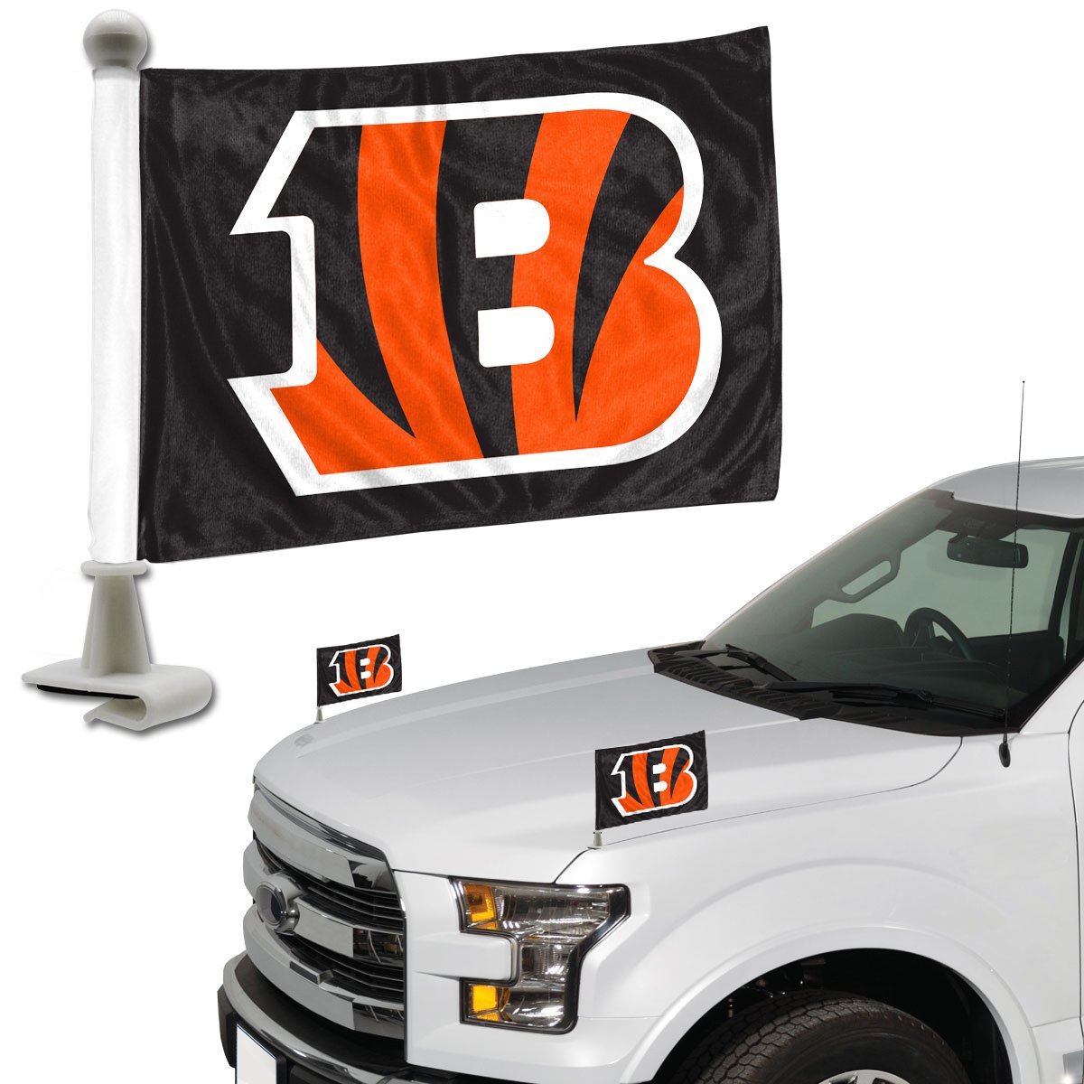 Cincinnati Bengals Ambassador Car Flags Set