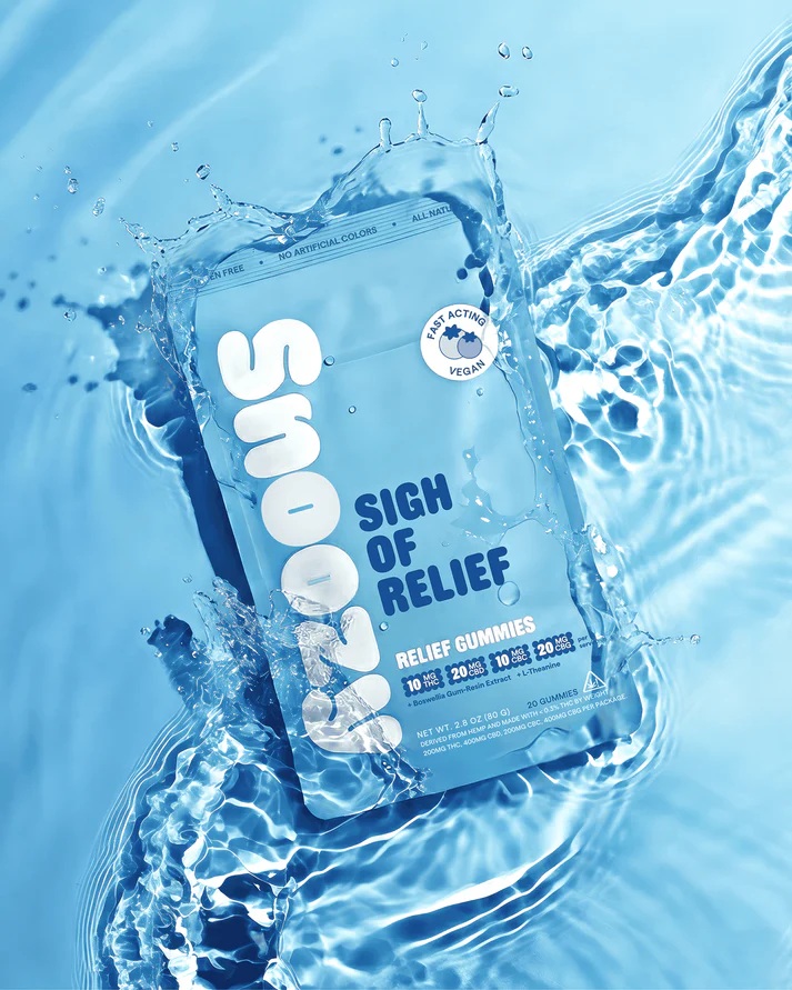 Snoozy Sigh of Relief 10mg THC 20mg CBD 10mg CBC 20mg CBG Extra Strength - Sigh of Relief 2ct