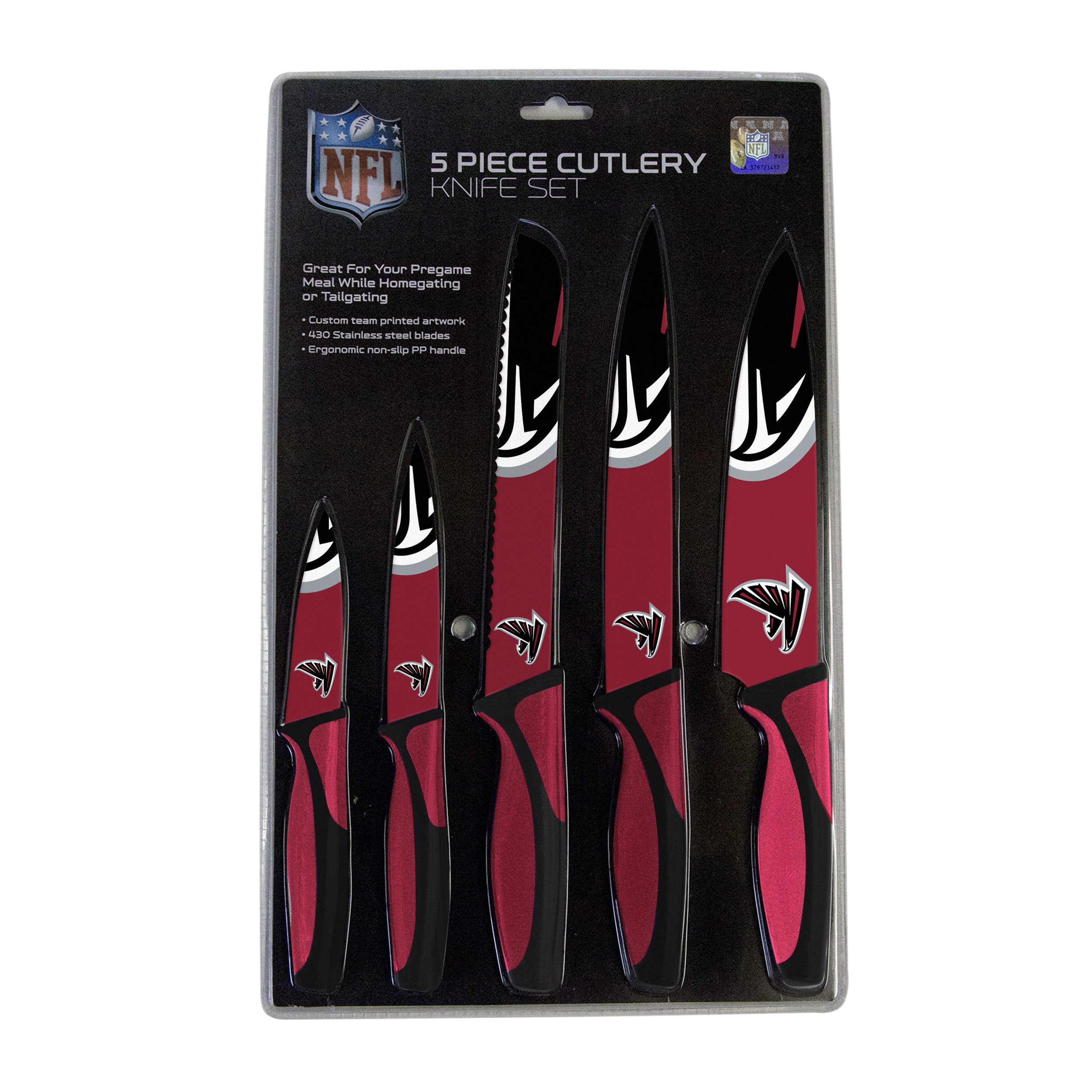 Atlanta Falcons Kitchen Knife Set - 5 Pack