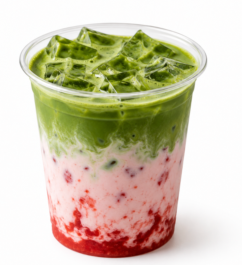 Matcha Strawberry Latte