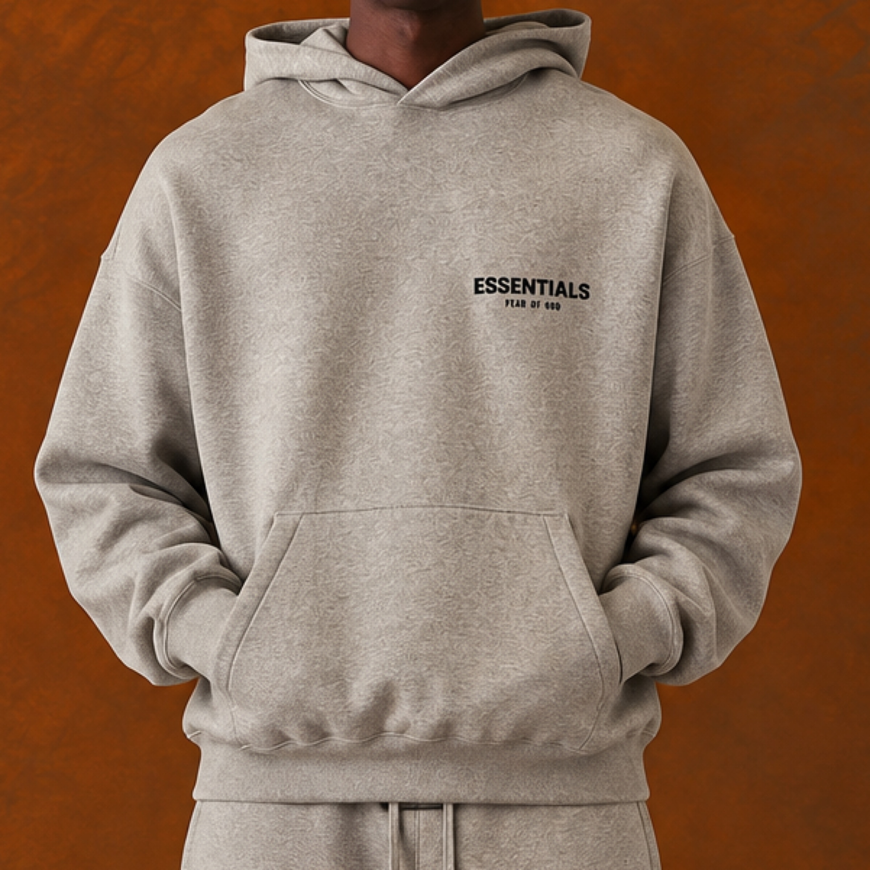 Essentials Hoodie  (Dark Oatmeal) 