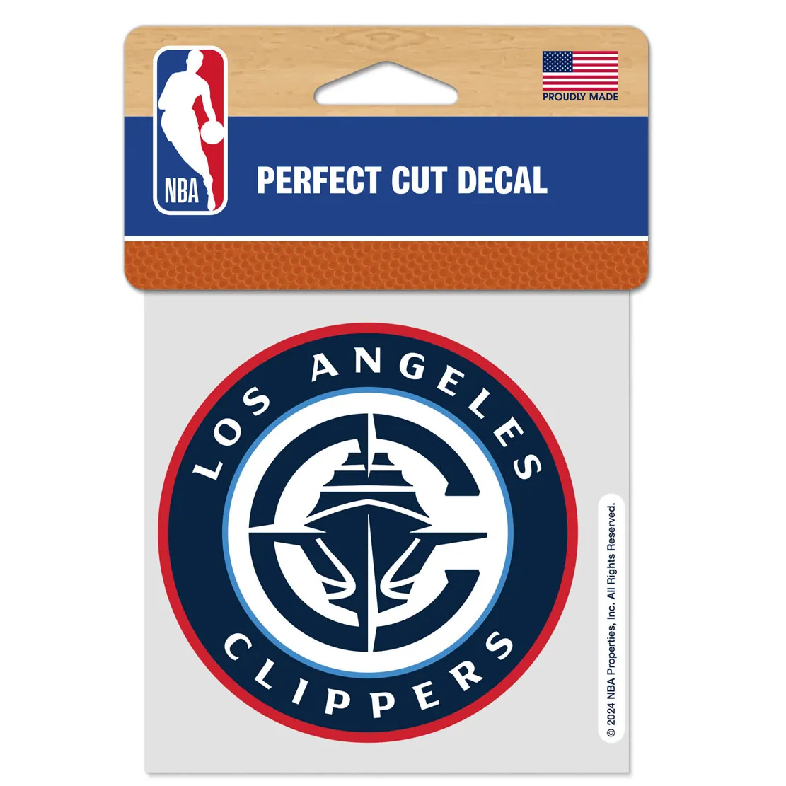 Los Angeles Clippers Perfect Cut Decal 4x4"
