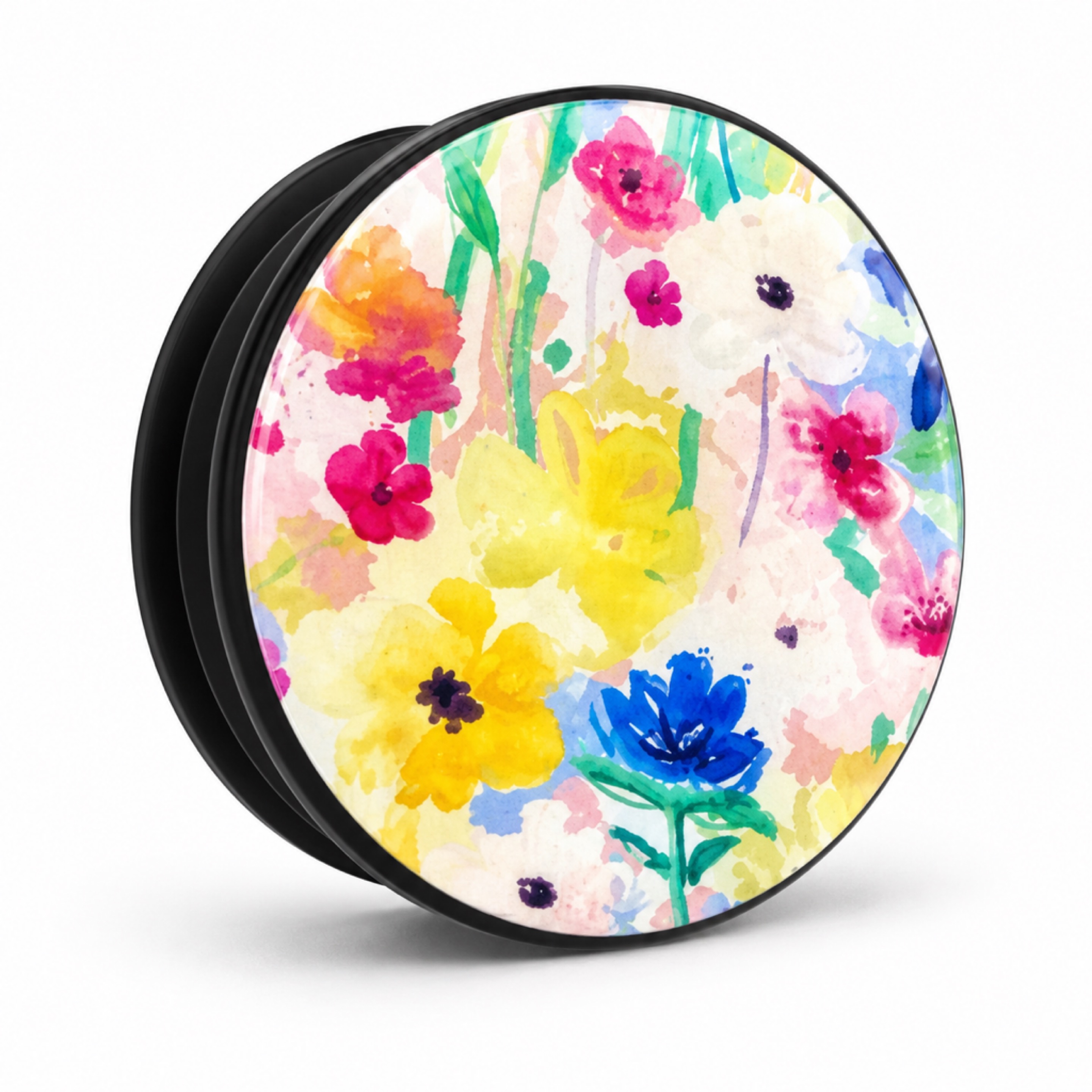 Watercolor Floral Phone Grip Stand