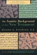 Cover of The Semitic Background of the New Testament (Biblical Resource Series)