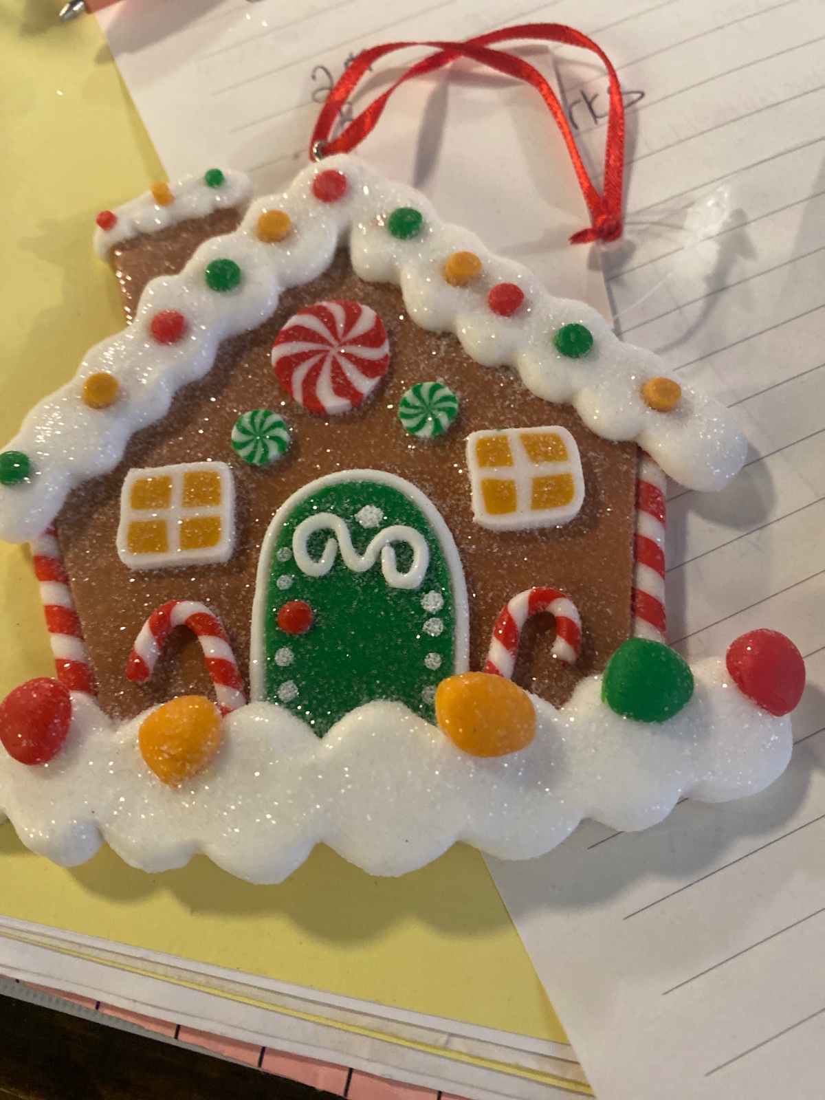 Personalized Gingerbread House Ornament, 2D Candy Cottage ...
