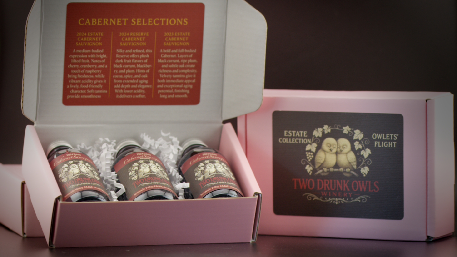 Owlet’s Flight Tasting Kit – Cabernet Sauvignon Selection