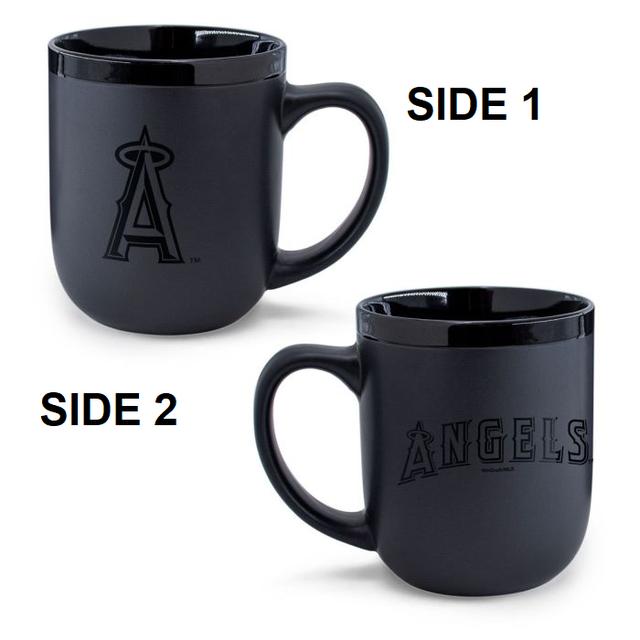 Los Angeles Angels Black Matte Coffee Mug 17oz