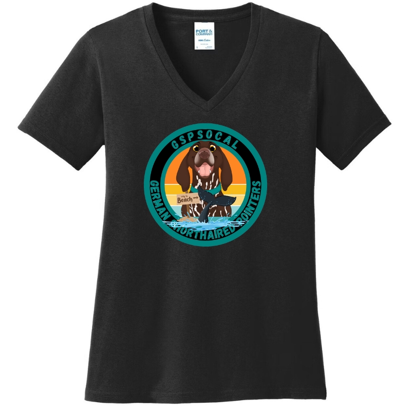 Southern California German Shorthaired Pointer Ladies Black Shirt
