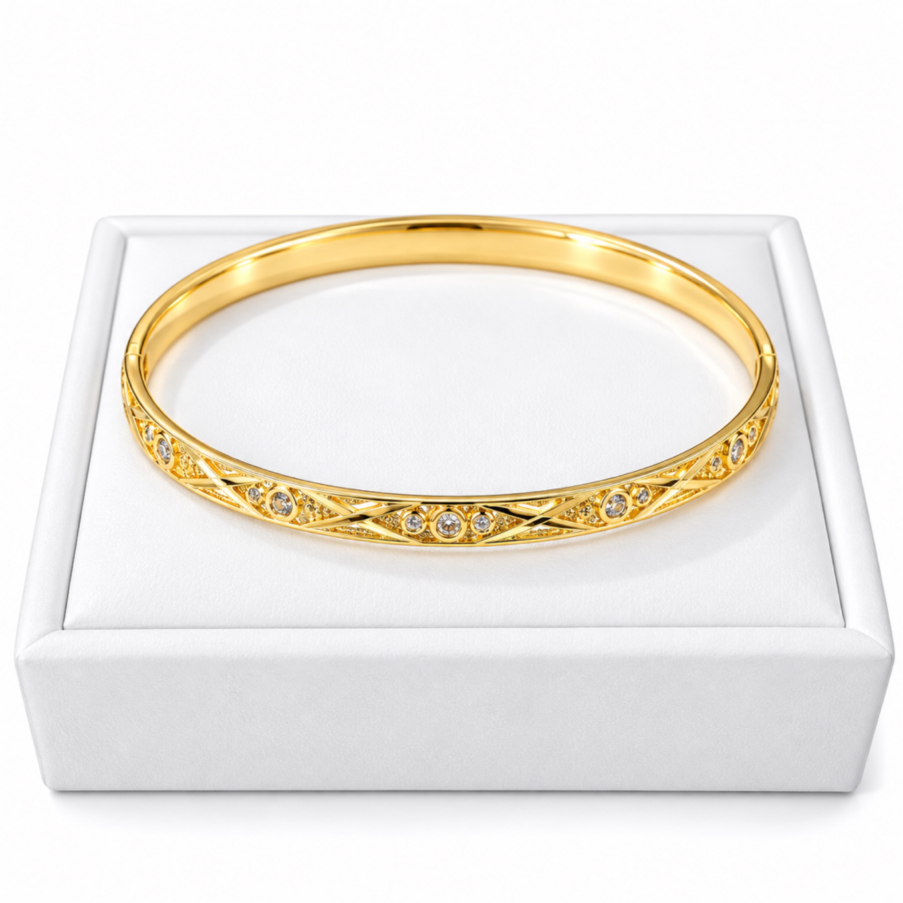 Gold Bangle Bracelet 