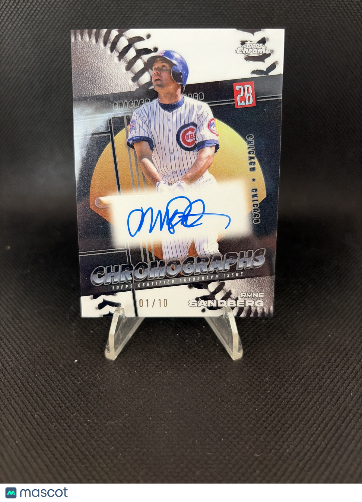 2025 Topps Chrome Chromographs Ryne Sandberg /10 Autograph