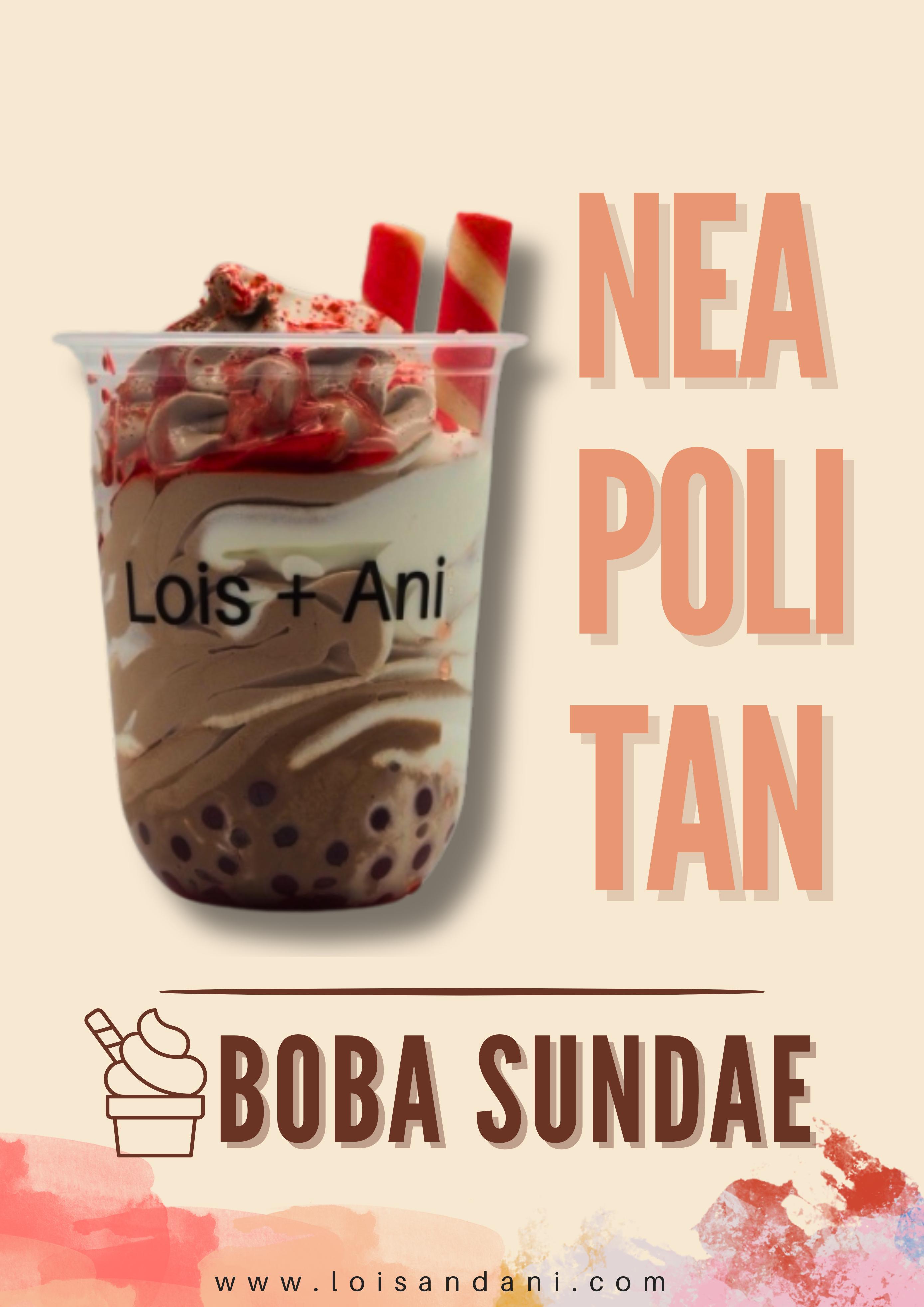 Neopolitan Boba Sundae