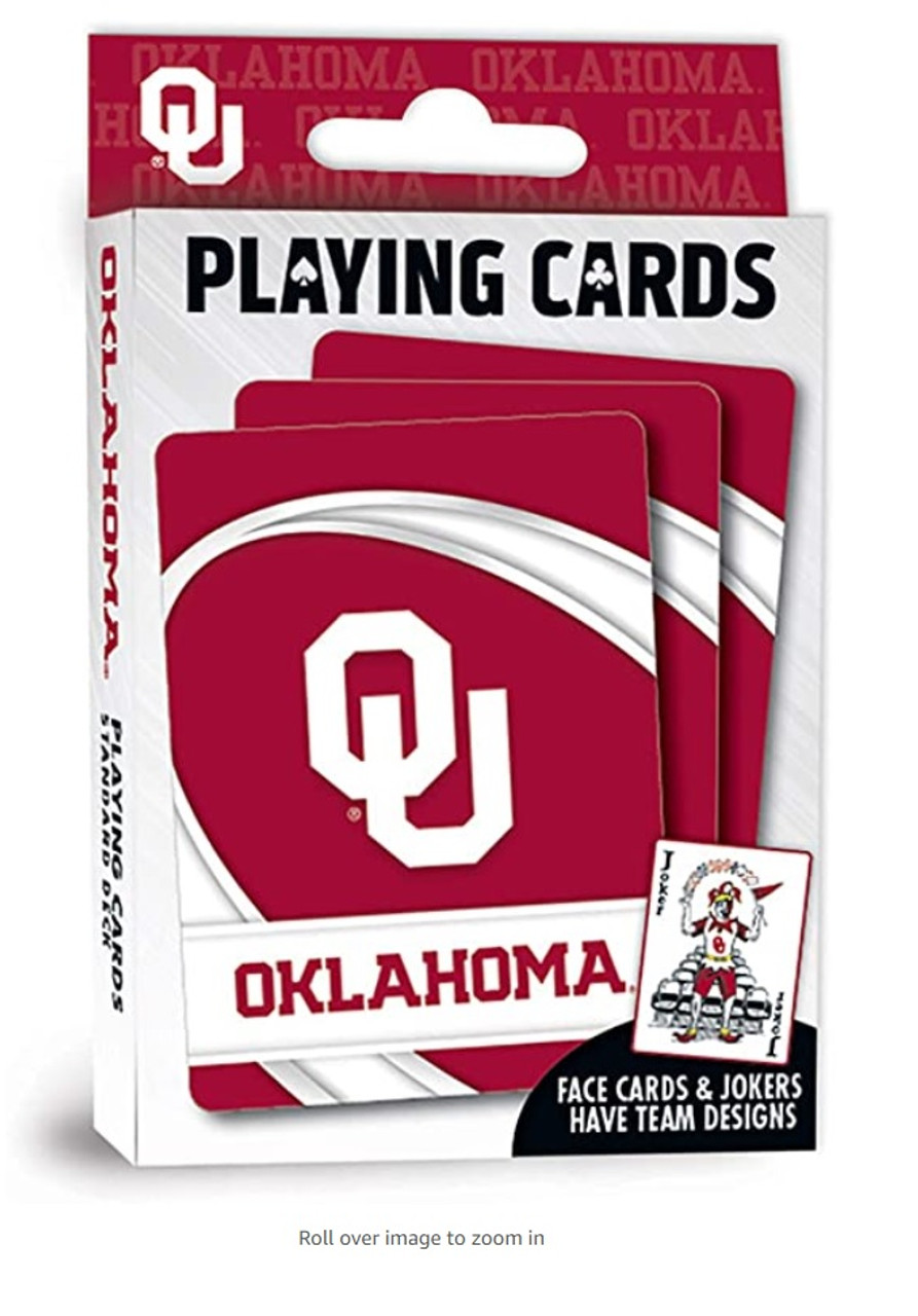 Oklahoma Sooners Logo Playing Cards