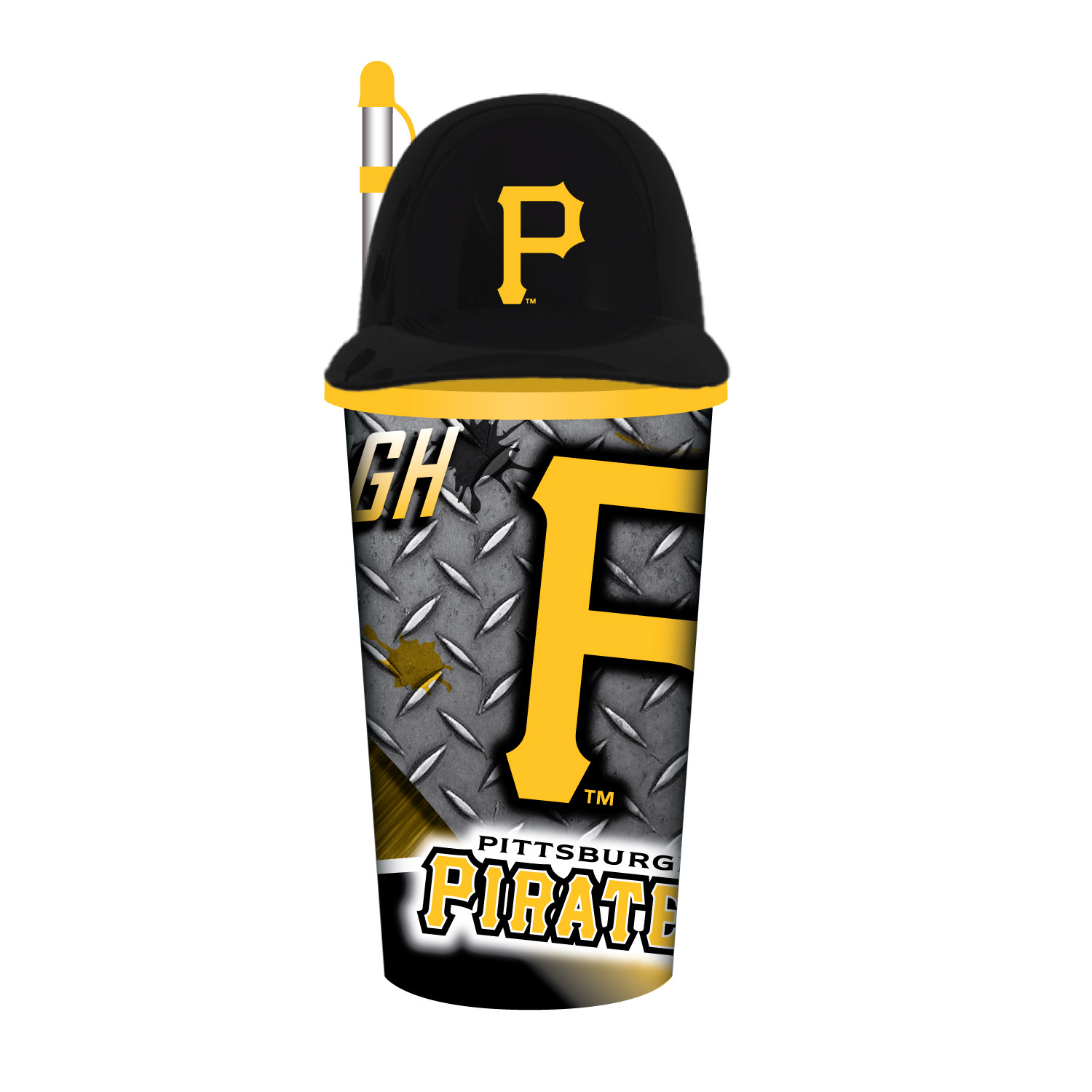 Pittsburgh Pirates Helmet Cup with Straw 32oz