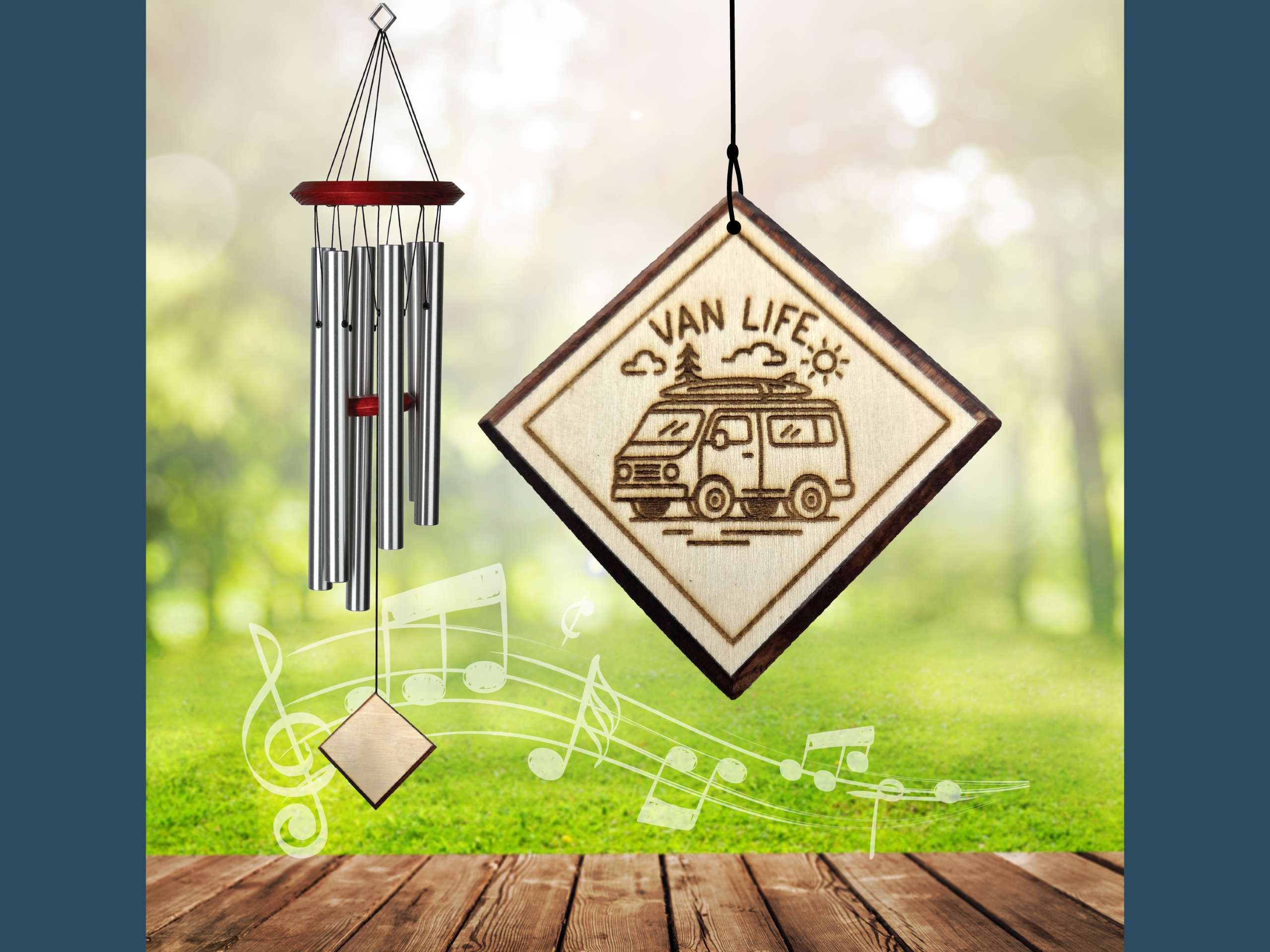 Van Life - Camping, RV Enthusiast Wind Chime personalized wind chime