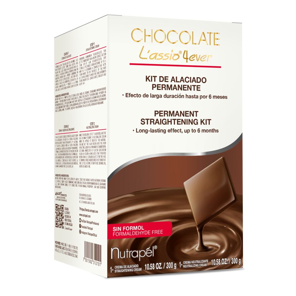 Nutrapel L'assio 4Ever Chocolate Permanent Straightening Kit
